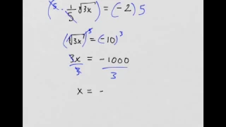 Solving Radical Equations ex 4