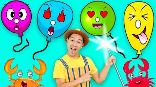 Popping Funny Colorful Balloons + More Nursery Rhymes |  TigiBoo Kids Songs