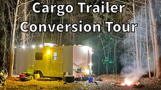 8.5x20 Cargo Trailer Toy Hauler Full Tour - Our Tiny Home