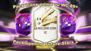 PACK ICONE PRIME OU WC 89+ - ENFIN UNE WIN !! - PACK OPENING FUTURE STARS TEAM 2