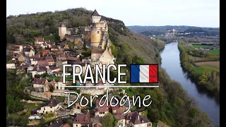 Dordogne, France - 4k Aerial Drone Tour - Travel Sarlat, Rocamadour, Gigeac, Beynac, Vitrac