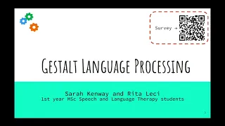 Gestalt Language Processing - an introduction