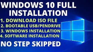 How To Install Windows10 From USB Flash Drive/Pendrive (Full Step-By-Step Guide) No step Skip - 2023