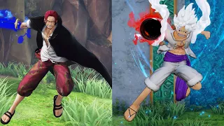 One Piece Pirate Warriors 4 - Shanks (Film Red) & Luffy Gear 5 Ultimate Attack Movie Comparison