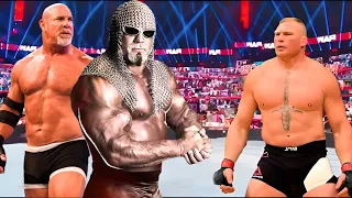 FULL SEGMENT - Brock Lesnar vs Goldberg & Scott Steiner | Iron Man Match 2023 | WWE Dec 22, 2023