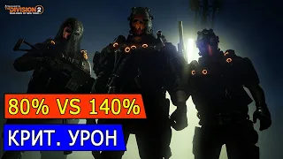 DIVISION 2. КРИТ УРОН: 80% VS 140%