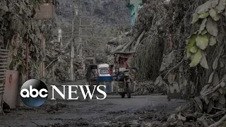 Empty villages covered in ash as volcanic eruption looms l ABC News