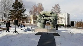 Открытие скульптуры Даши Намдакова "Трансформация"