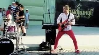 Стёб-бэнд "Вегас" - Зеленоглазое такси, Одесса, Дерибасовская / Vegas Band, Odessa, Ukraine