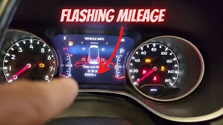 Why does my mileage flash? Dodge Jeep and Chrysler