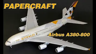 Airbus A380 ETIHAD PAPERCRAFT- PAPER MODEL
