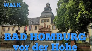 Bad Homburg Walking from Castle or Schloss to Rathaus or City Hall