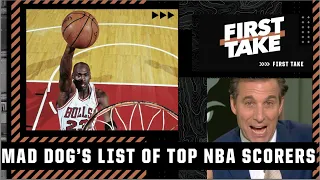 Mad Dog's A-List for Top 5 NBA scorers: Michael Jordan, Kobe & more 👀 | First Take