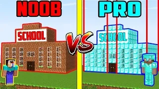 Minecraft NOOB vs PRO vs HACKER: SECRET SCHOOL Challenge in Minecraft / Animation