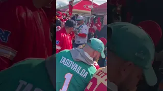 Niners Vs Miami Dolphins Fans Drinking Liquor Shots On The Shot Glass Stick At Levi’s Stadium