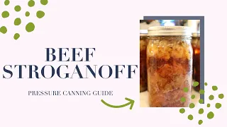 PRESSURE CANNING BEEF STROGANOFF | WELCOME TO THE DEN