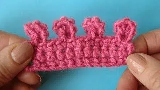 Picot   Объёмное пико   crochet lesson   вязание крючком Урок 329