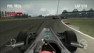 F1 2010-MICHAEL SCHUMACHER/MERCEDES/BRITISH GP/GAMEPLAY PS3