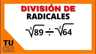 División de radicales | Simplificación de radicales | Ejemplo 6