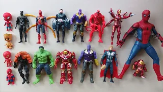 WADIDAWW!! SUPERHERO TOYS😱 SPIDER-MAN, IRON MAN, HULK, CAPTAIN AMERICA, THANOS, THOR, VENOM, GROOT