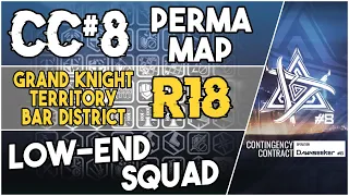 CC#8 Permanent Map - Grand Knight Territory Bar District Risk 18 | Low End Squad |【Arknights】