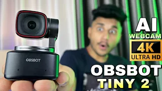 Crazy AI Webcam of 2023⚡️|| OBSBOT Tiny-2 4K🔥|| OBSBOT Tiny 2 VS Insta 360❤️||