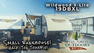 NEW Small Bunkhouse w/ Murphy Bed & Tons of Features! - 2024 Wildwood 19DBXL