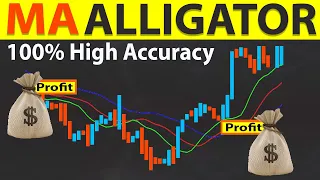 🔴 100% High Accuracy FRACTALS  & ALLIGATOR Trading Strategy | BEST Multiple Moving Average Indicator