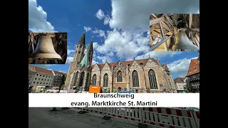 Braunschweig [D.-BS] - evang. Marktkirche St. Martini, Geläutepräsentation (Turmaufnahme)