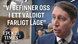 Richard Jomshof (SD): ”Vi befinner oss i ett väldigt farligt läge”