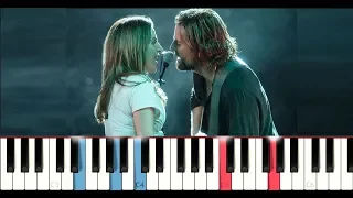 Lady Gaga & Bradley Cooper - Shallow (A Star is Born) (Piano Tutorial)