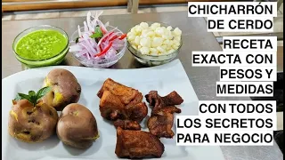 CHICHARRONES DE CERDO PARA NEGOCIO🐷🟥⬜🟥#rico#negocio#aprender#cocina#facil#familia#cocina