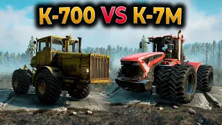 КИРОВЕЦ К-700 VS КИРОВЕЦ К-7М ► SNOWRUNNER ► КАКАЯ МАШИНА ЛУЧШЕ? СНОУРАННЕР ► ГАЙД ОБЗОР