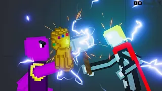 Avenger Thor vs Thanos (Thor MOD) in People Playground 1.13.1