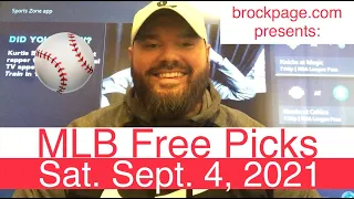 MLB Picks (9-4-21) Major League Baseball Betting Predictions - Fantasy Probable Starting Pitchers