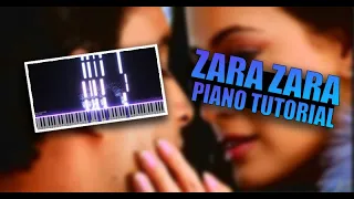 Zara Zara - Bombay Jayashri - Piano Tutorial - VFX