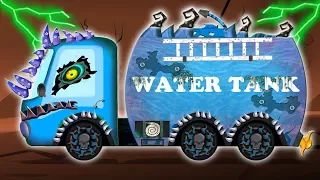 Scary Water Tank | Scary Video | Street Vehicle | Halloween Cars for Kids & Toddlers