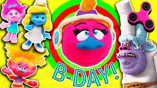 Trolls PlayDoh Drill N Fill DJ Suki Fidget Spinner Game Birthday Party! Poppy Branch Smurfette Chef!