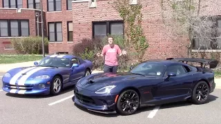 2016 Dodge Viper ACR vs. 1997 Dodge Viper GTS: Comparison Test!