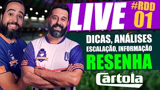 🔴 #RODADA 01 - LIVE DICAS - #CARTOLA FC 2024 - ANÁLISE, ESTUDO, INFORMAÇÃO E RESENHA!
