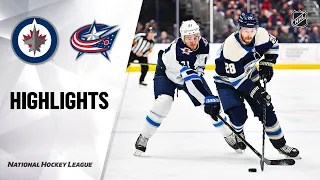 NHL Highlights | Jets @ Blue Jackets 1/22/20