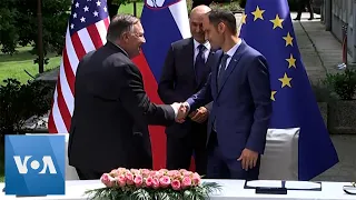 US Secretary of State Pompeo and Slovenian Foreign Minister Sign 5G Agreement