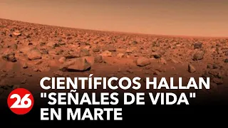 Científicos hallan "señales de vida" en Marte