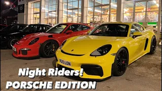 Night Riders! PORSCHE Edition!  Ace Cafe London