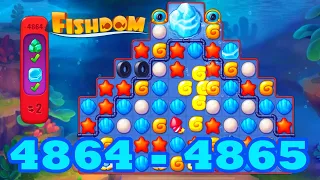 Fishdom Level 4864 - 4865 HD Walkthrough | 3 match puzzle | gameplay | android | IOS | GameGo Game