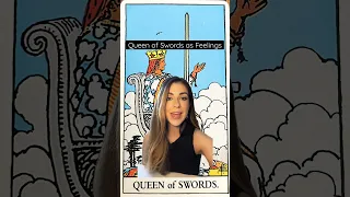 Tarot Cards as Feelings: Queen of Swords #shorts #tarotcardmeaning #howdotheyfeel