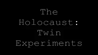 [NHD] The Holocaust: Twin Experiments