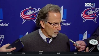 John Tortorella accepts blame for pulling Bobrovsky at 1-0 l BLUE JACKETS-AVALANCHE POST GAME