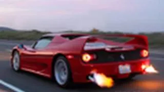 Ferrari F50 SHOOTING FLAMES