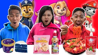 PILIH KARAKTER PAW PATROL SESUSAI MAKANAN 1 WARNA! ADA YANG MAIN CURANG😱 | Mikael TubeHD